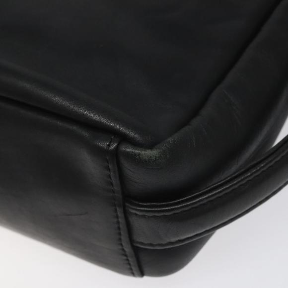 BALENCIAGA Clutch Bag Leather Black Auth bs22314